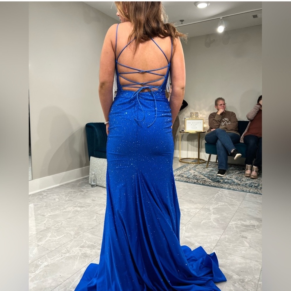 Sherri Hill Royal Blue Prom Dress